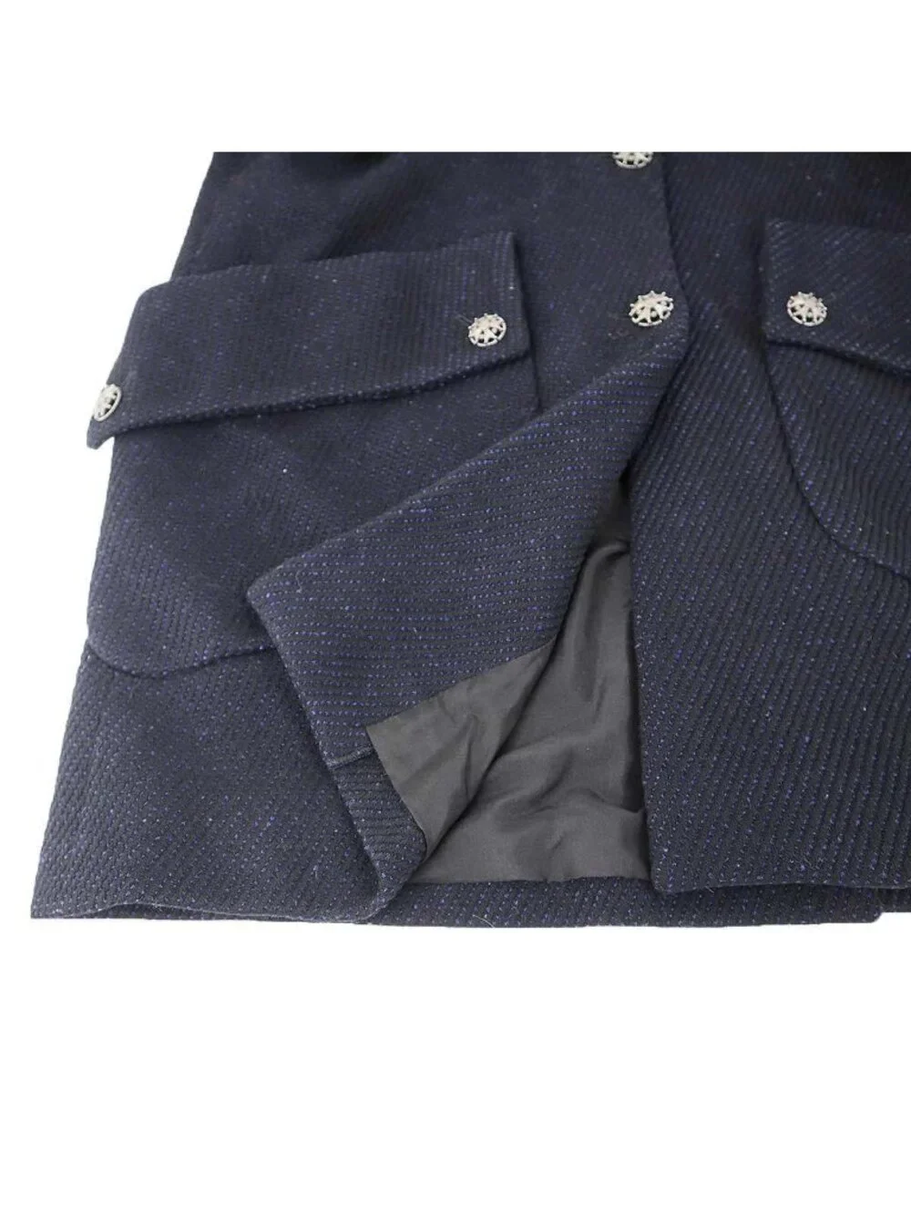 Chanel Coat Navy 34